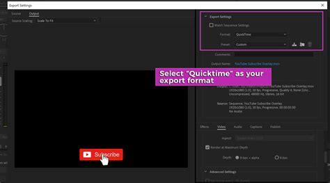 how to export file in alfa chanel in premiere cc|How to Export Videos With Transparent Background (Alpha .